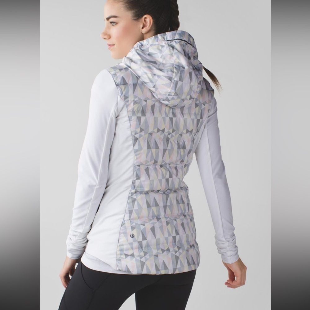 Lululemon Fluff Off Pullover Stained Glass Neutral Blush / Heathered Slate sz8